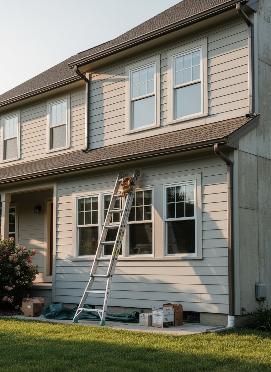 Exterior home improvement project showing quality workmanship
